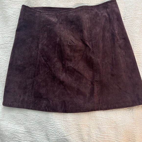BlankNYC  Zip Suede Mini Skirt Size 26 - Picture 5 of 5